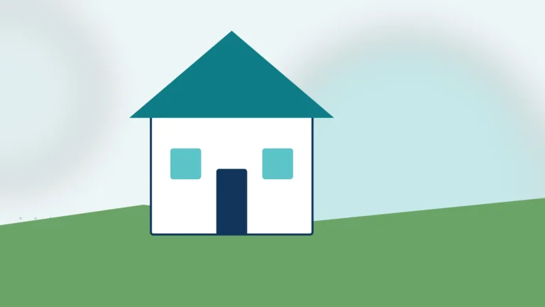 Illustration: a farmhouse in the countryside