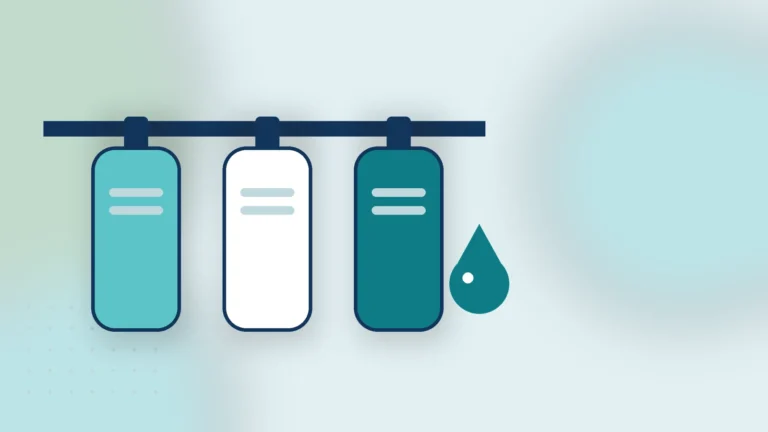 Illustration: water filter cartridges on a supply line