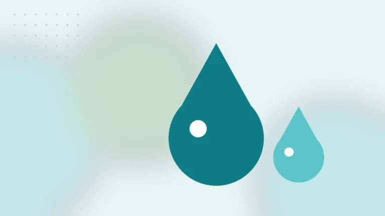 Illustration: large water drops