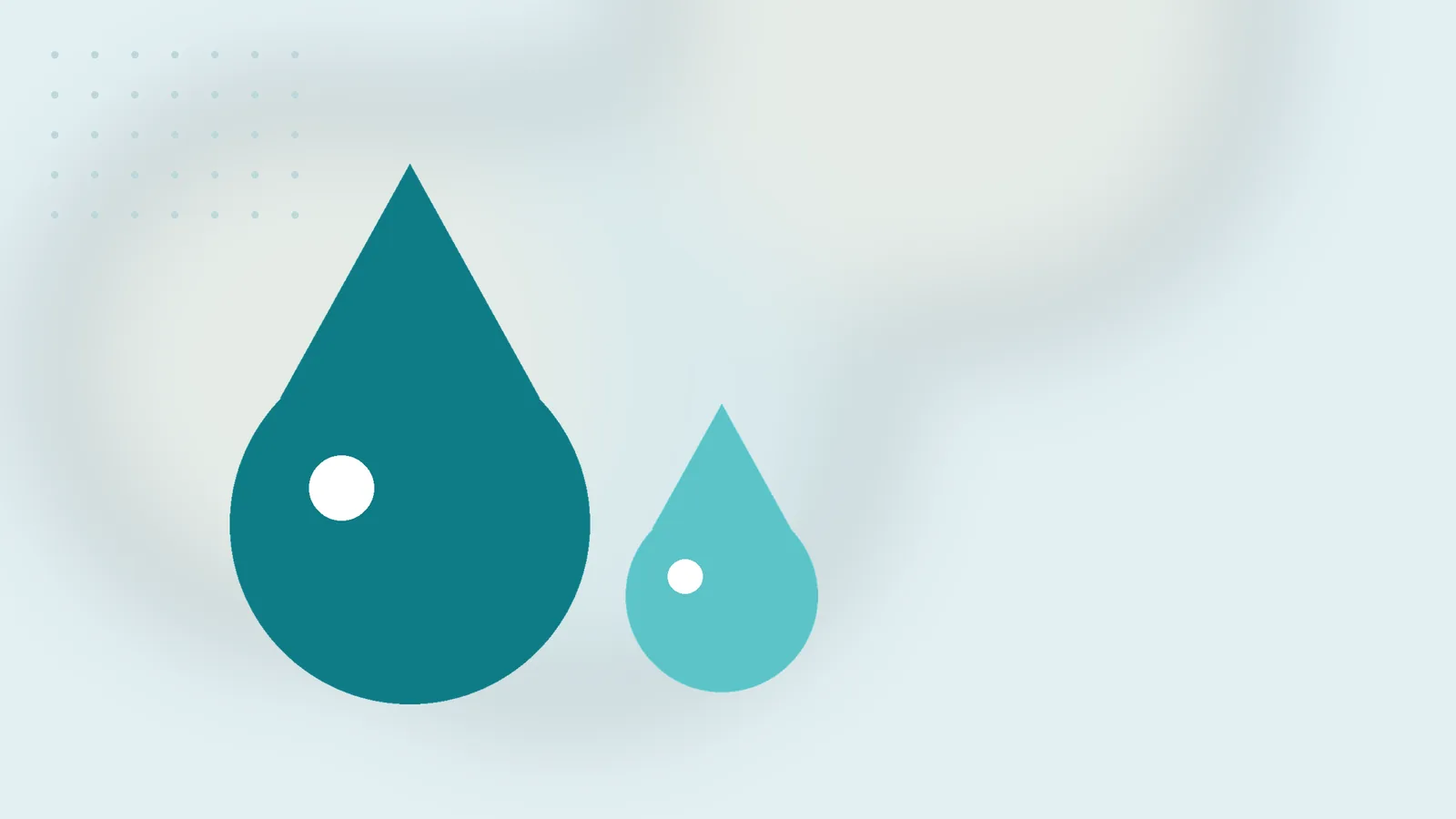 Illustration: large water drops