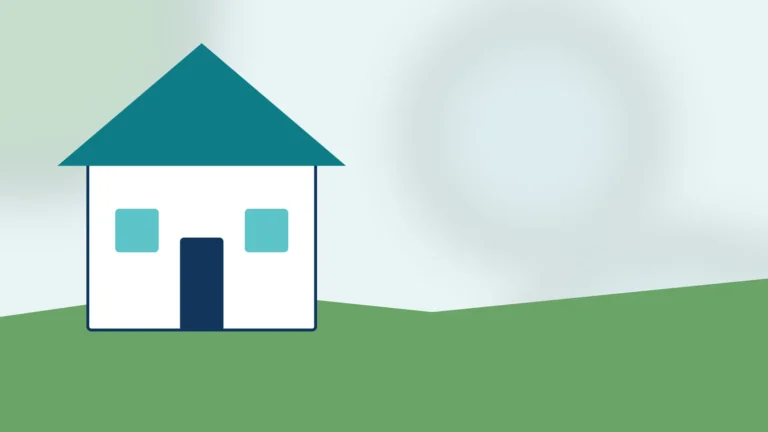 Illustration: a farmhouse in the countryside