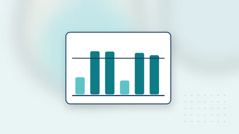 Illustration: a bar chart of test results with a limit line