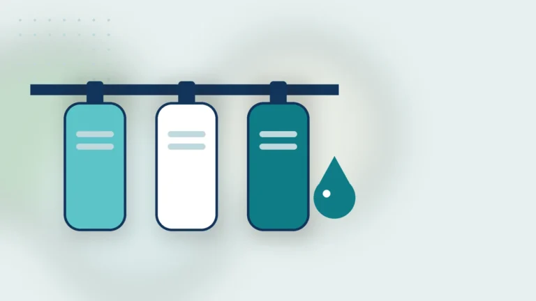 Illustration: water filter cartridges on a supply line