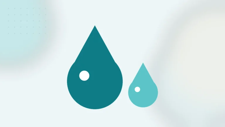 Illustration: large water drops