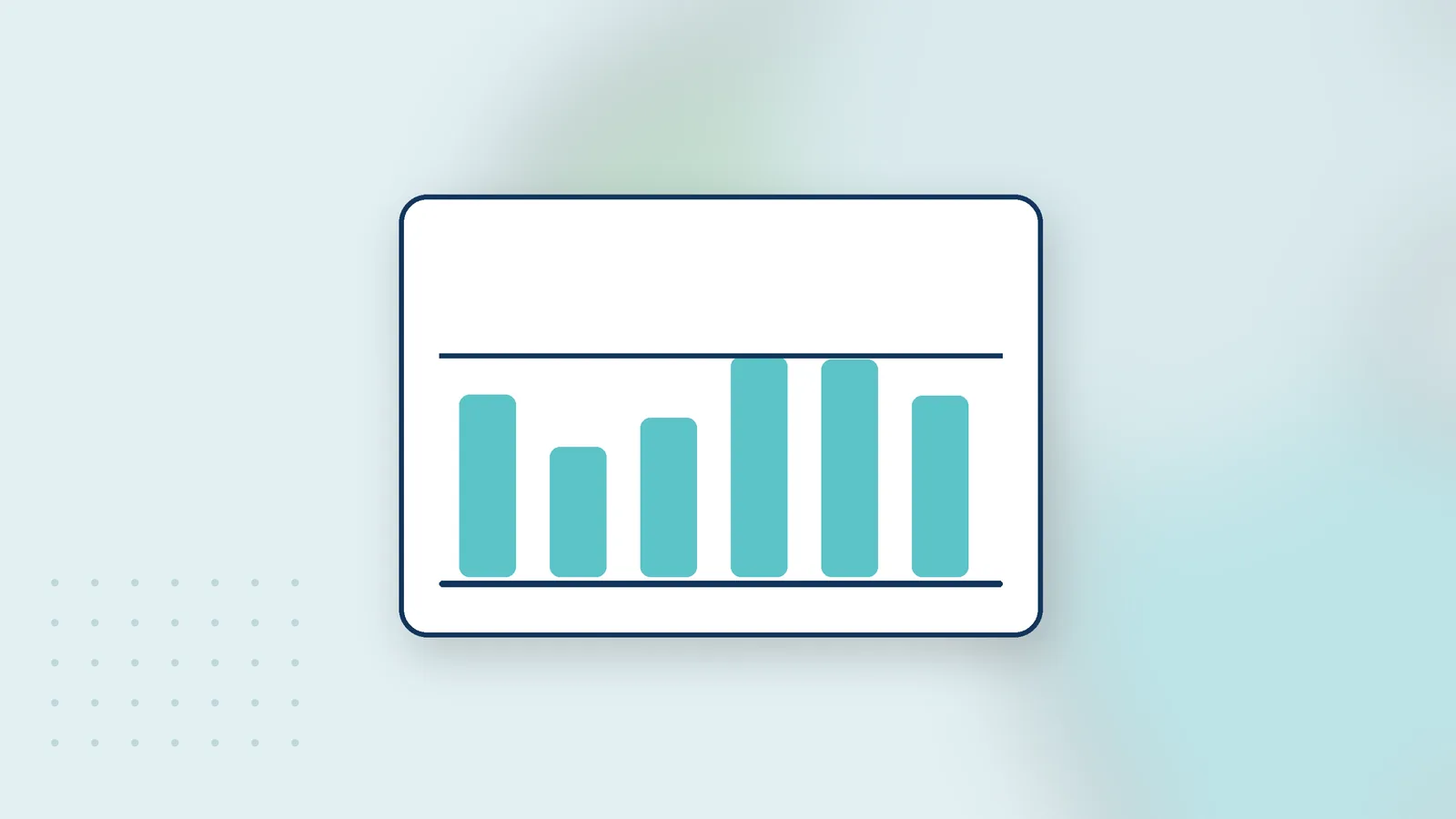 Illustration: a bar chart of test results with a limit line